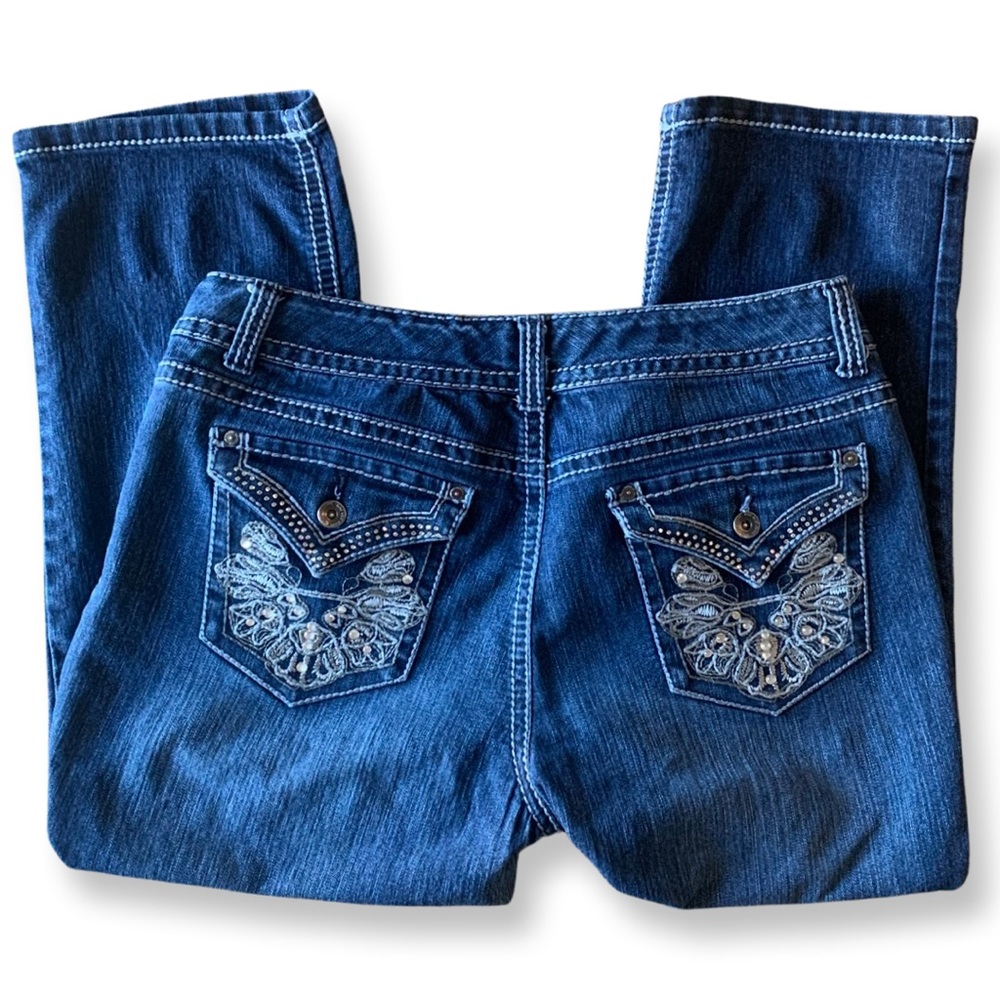 Nine West Womens Date Night Denim Jean Capris 31/12